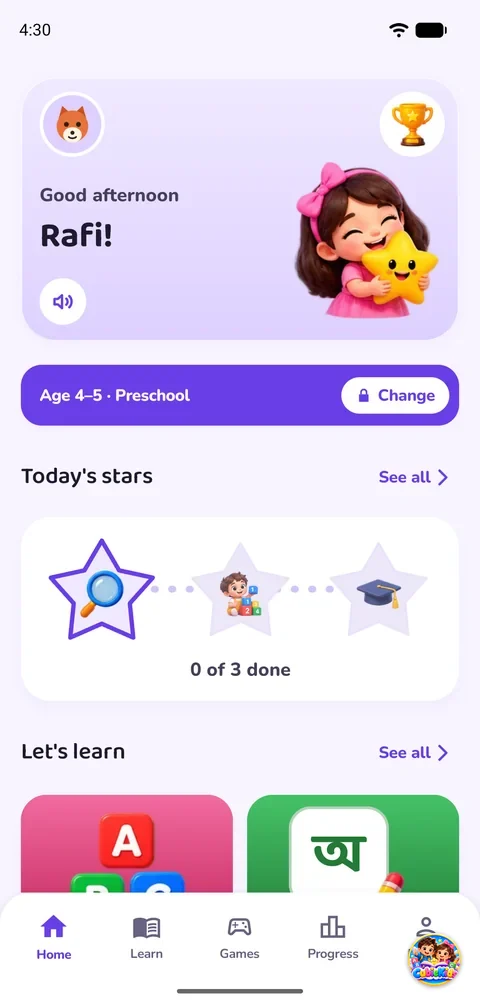 The Preschool home for ages 4–5, with today's stars